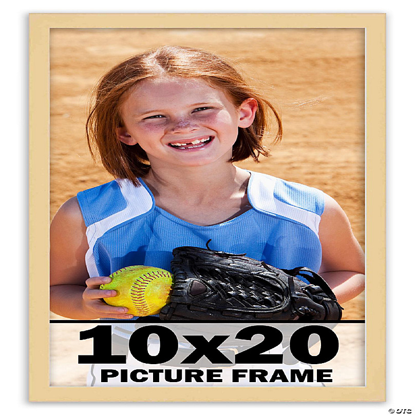 10x20 Traditional Natural Complete Wood Picture Frame with UV