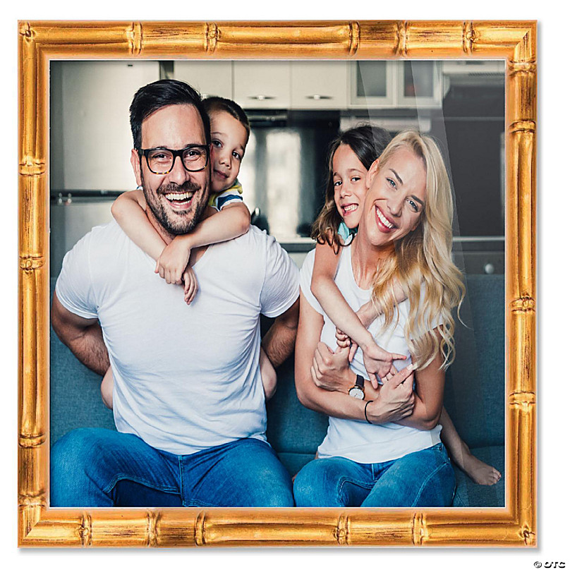 9x9 Frame Gold Bamboo Picture Frame Modern
