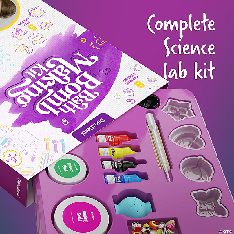 Dan & Darci Soap & Bath Bomb Making Kit for Kids 3-in-1 Spa Science Kit  Craft