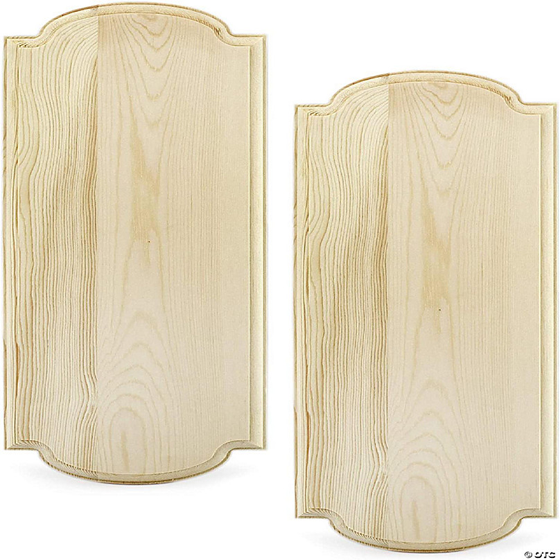 Darware Blank Wood Plaques (2-Pack, Unfinished), Natural Fir Wooden Sign  for DIY Crafts 12x12 Inch 