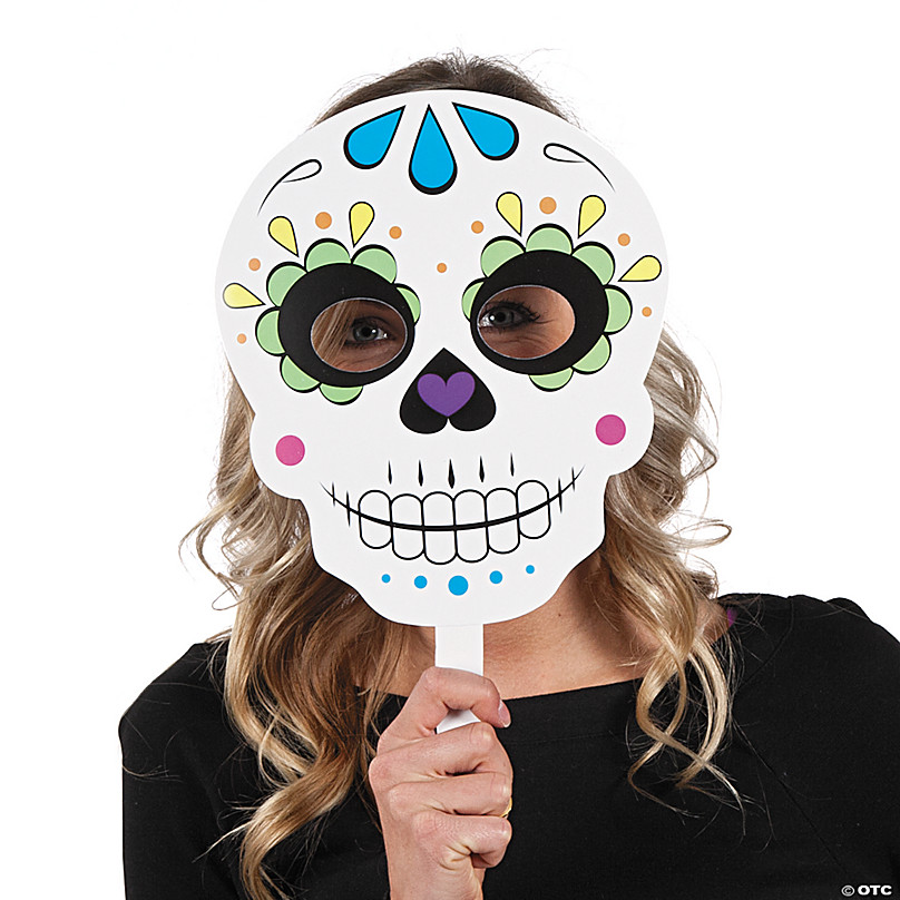 6x4ft Mexican Sugar Skull Background Day of The Dead Photography Backdrop Photo Props Dia de Los Muertos Party Banner DSFU161
