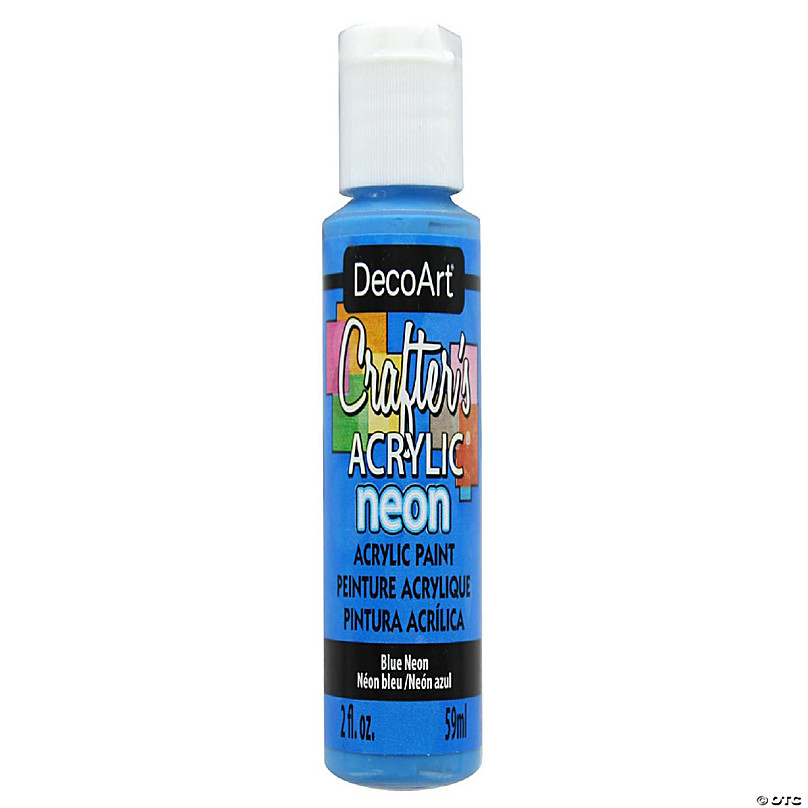 Decoart Crafter's Acrylic Paint 2oz Neon Blue
