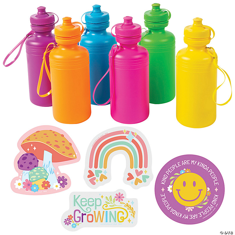 Colorations Decorate Your Own Drinking Bottle 6pc, 1 Pack