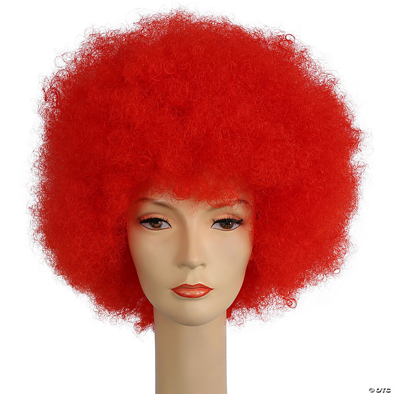 Afro shop wig red