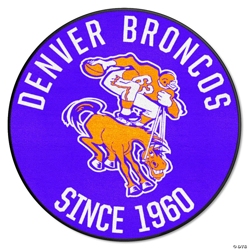 NFL Shaped Coir Door Mat - Broncos