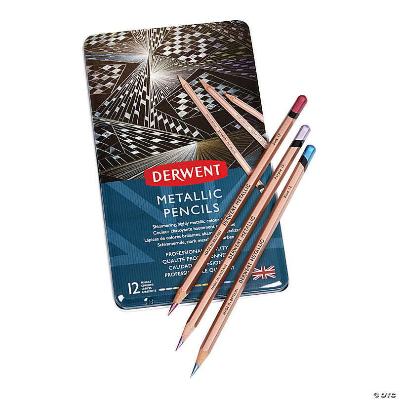 Sargent Art Colored Pencils, Metallic, 12 Colors Per Pack, 3-Pack