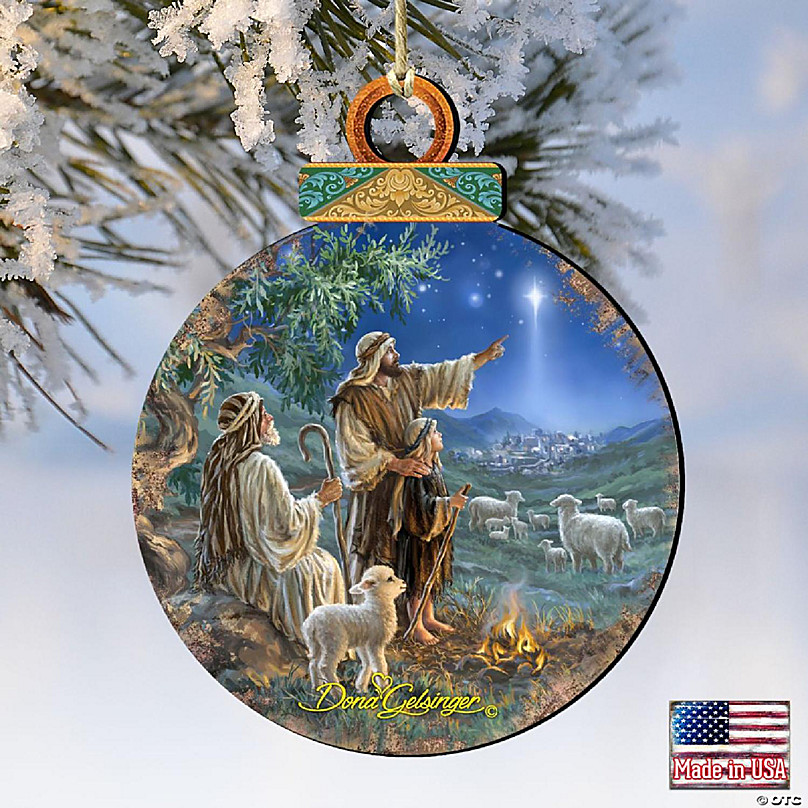 Designocracy Glory to God Tree Topper by D. Gelsinger Christmas Decor