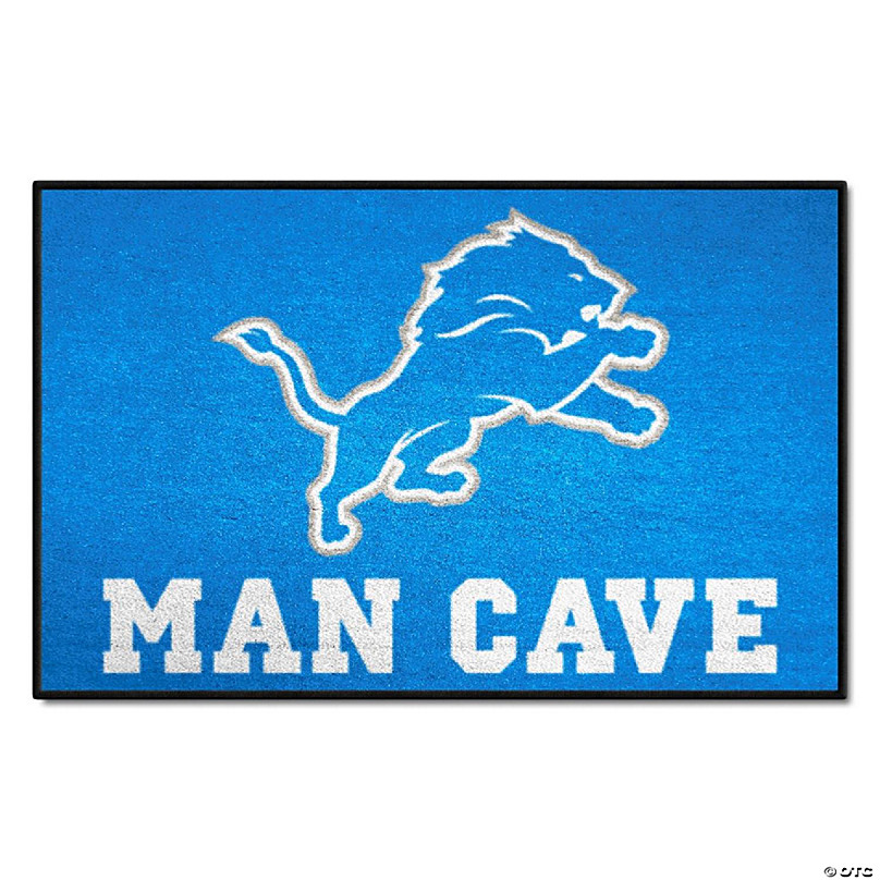 Officially Licensed NFL Detroit Lions Vintage Logo Football Rug