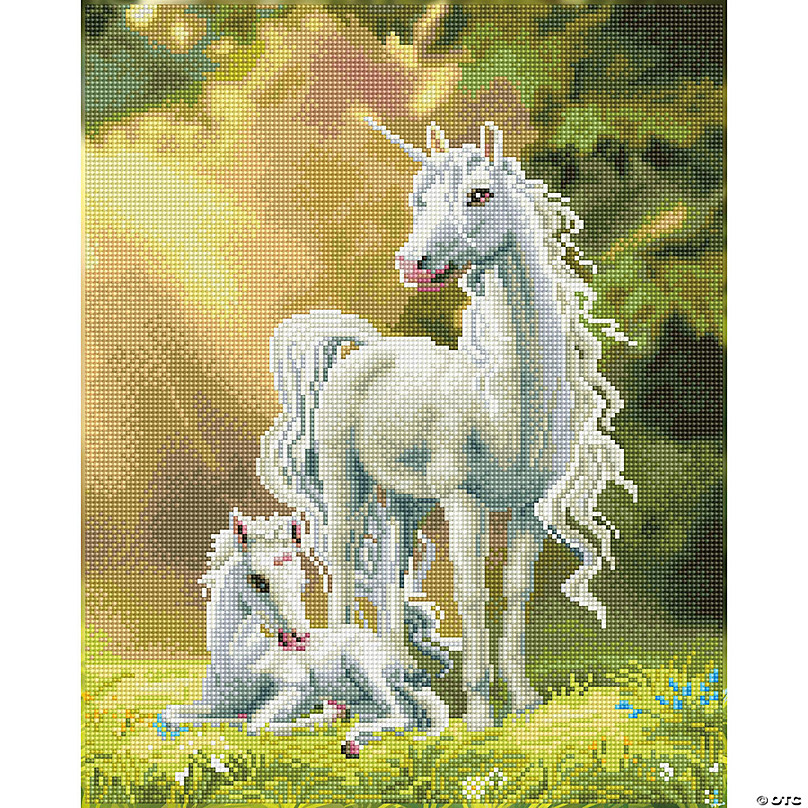 Crafting Spark Diamond Painting Kit Playful Unicorn CS2531 7.9 x 7.9 Inches - Assorted