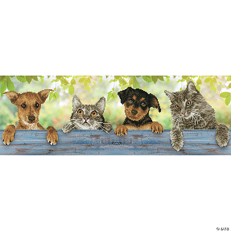 Wizardi Cat Eugene WWP109 Diamond Painting on Plywood Kit