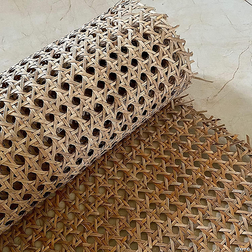 Discount Trends 24 Wide Natural Rattan Webbing Roll 24 x 24