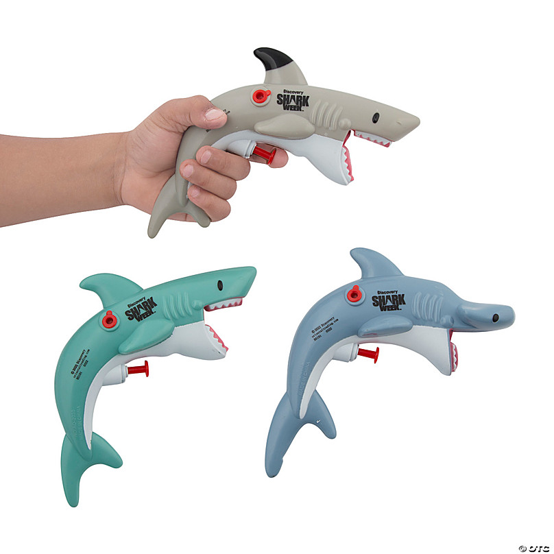 12 PC 6 Discovery Shark Week Squirt Guns