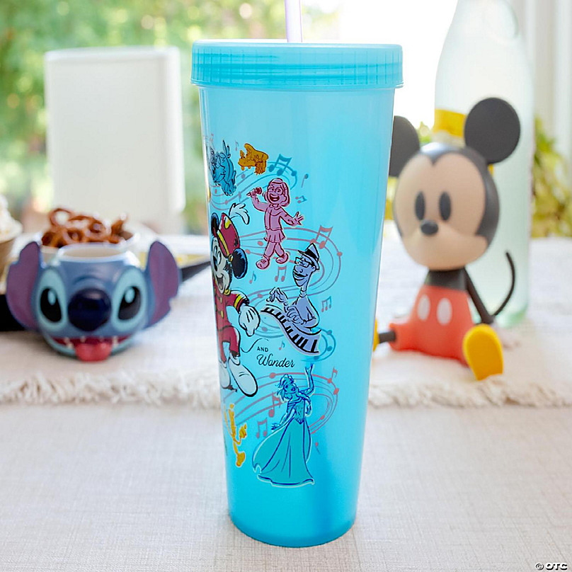 Disney Mickey Ghost Black Bamboo Tumblers 4 Piece Set, Size: One Size