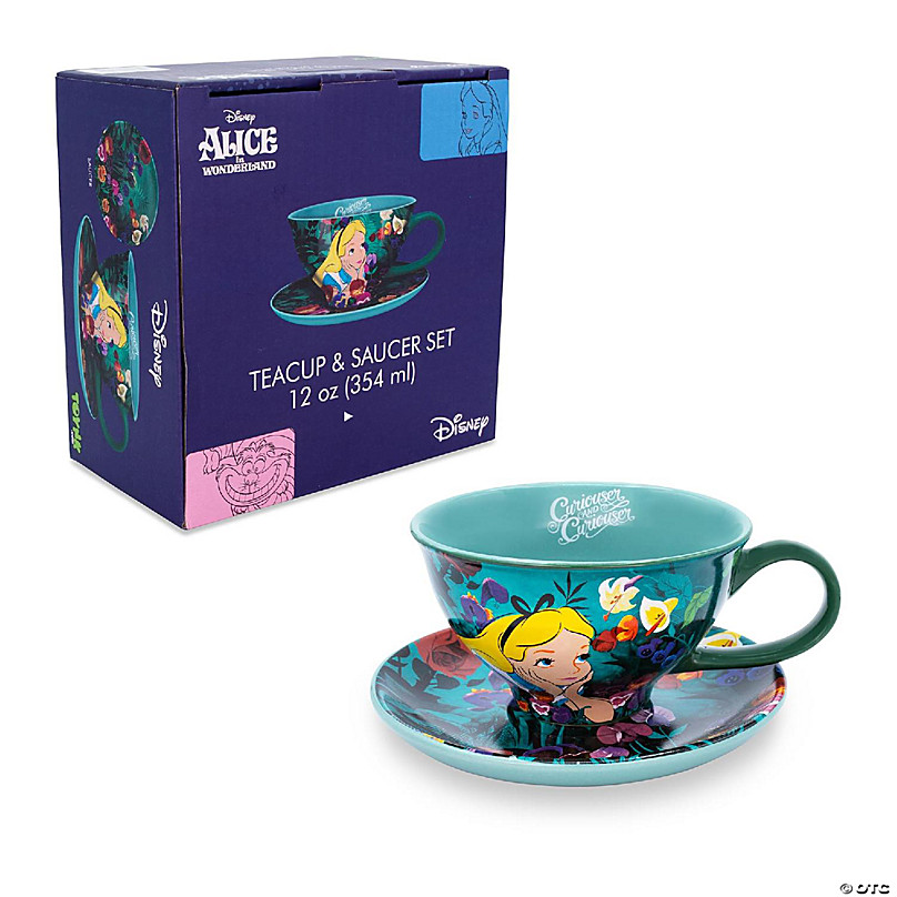 Disney Tea Set - Alice in Wonderland Teapot and Saucer Set