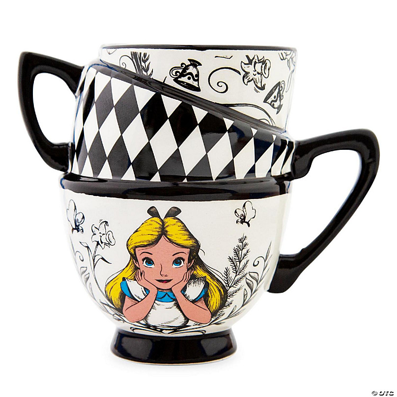 Disney Alice in Wonderland Stacked Teacups Sculpted Ceramic Mug