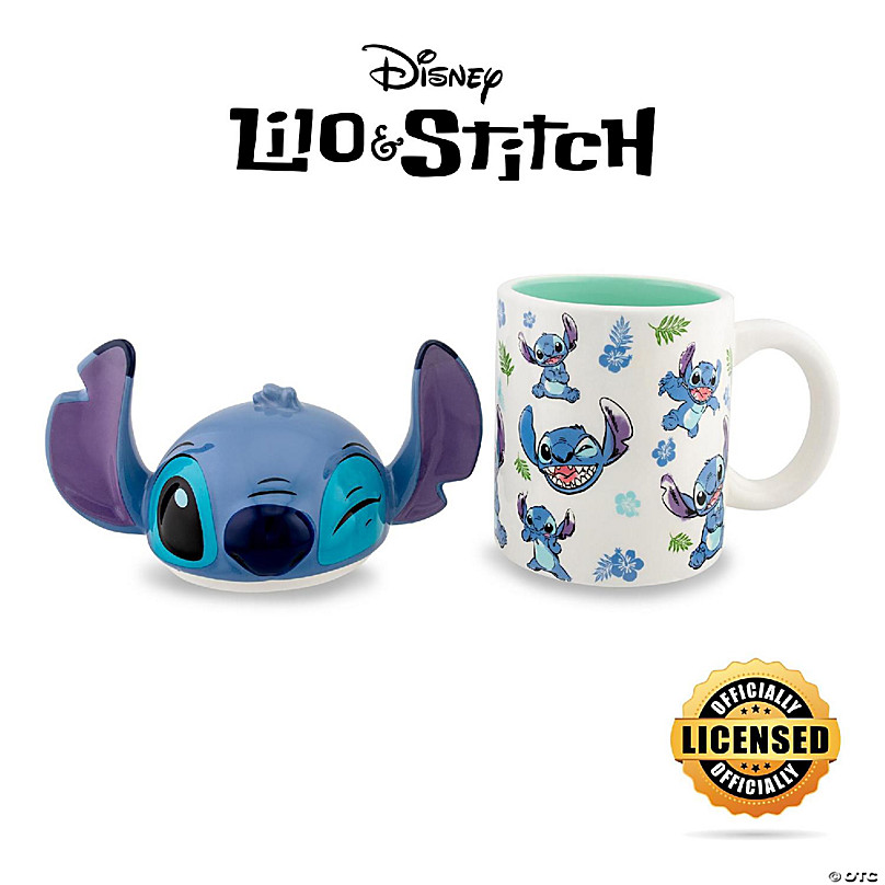 Disney Lilo & Stitch Ceramic Mug With Sculpted Topper Holds 18