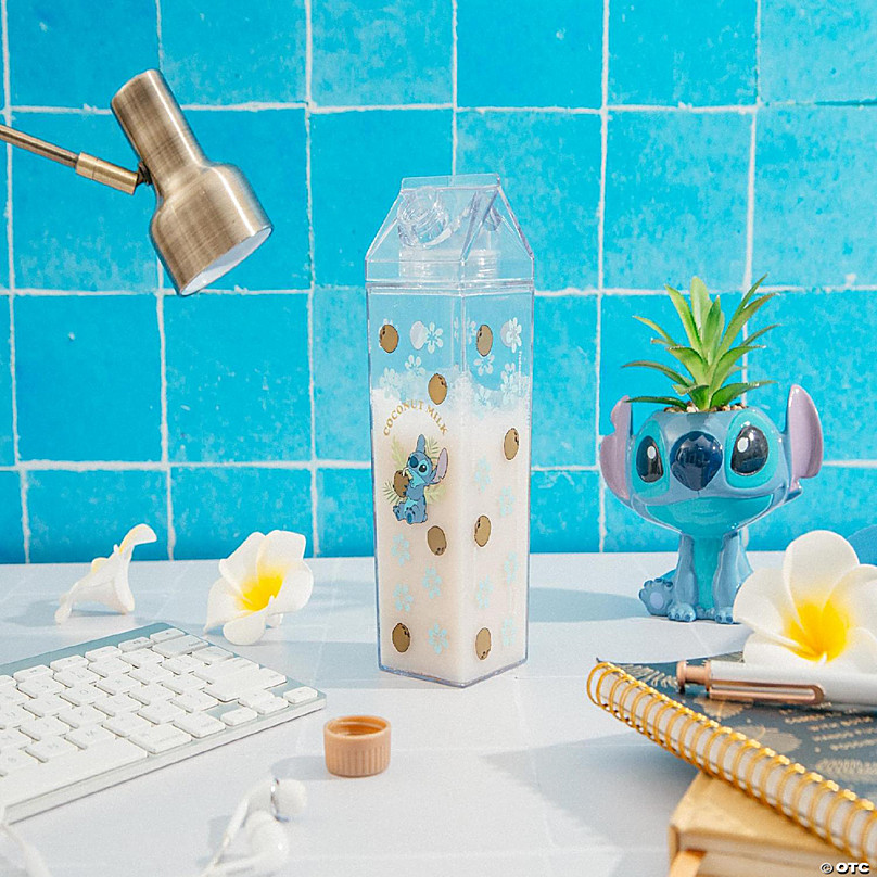 Disney Lilo & Stitch Coconuts Plastic Milk Carton Bottle Holds 16
