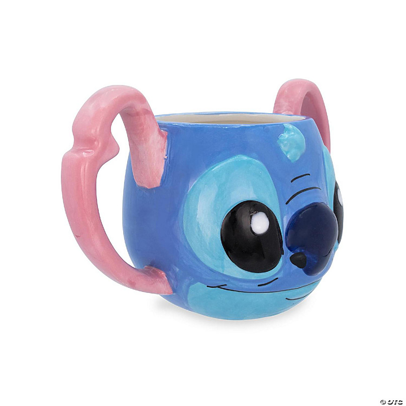 Disney Lilo & Stitch Experiment 626 Face 3D Sculpted Ceramic Mug 16 Ounces