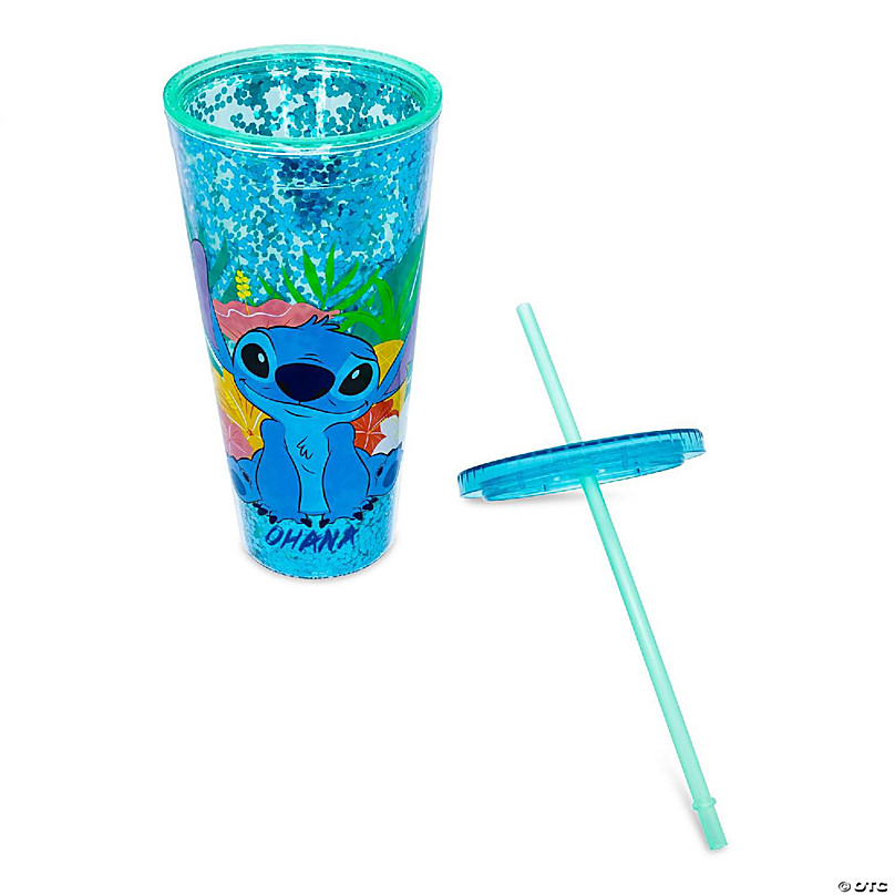 Disney Lilo & Stitch Reusable Plastic Straw Set