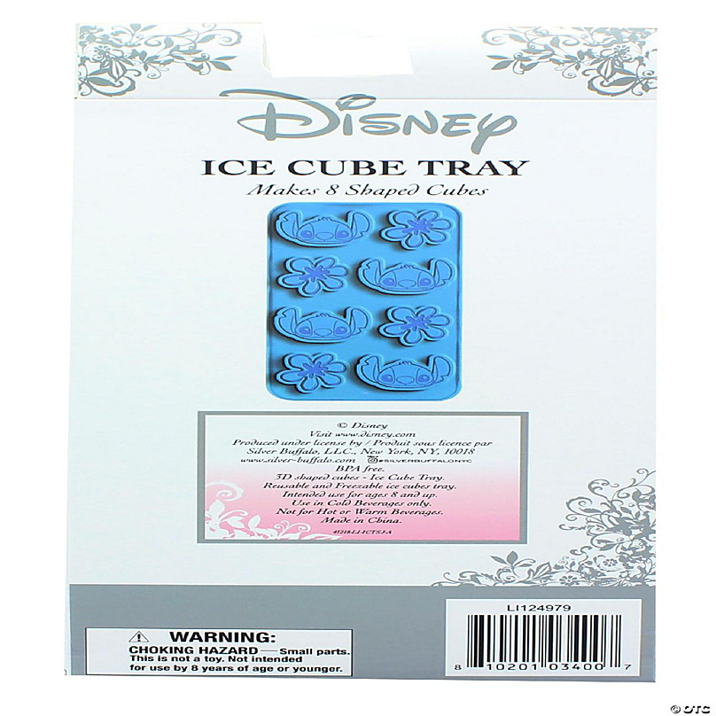 Disney Store Stitch Ice Tray with Straws