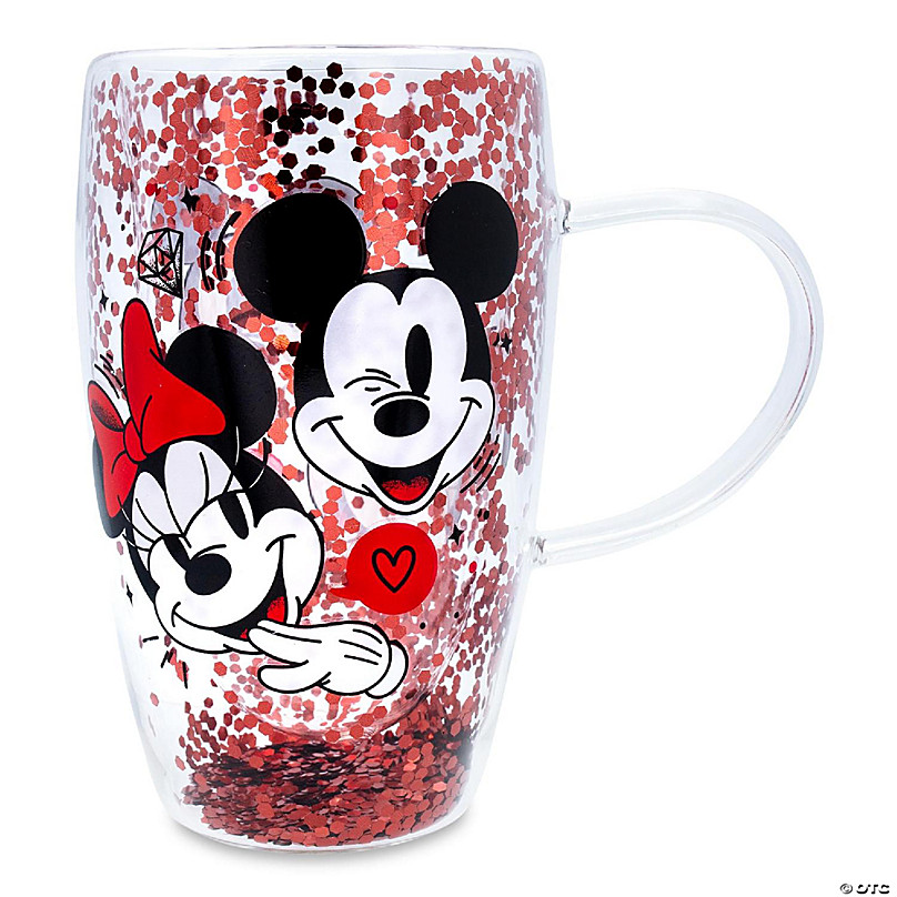 Mickey & Minnie Hearts 2 Piece 20oz Glass Set