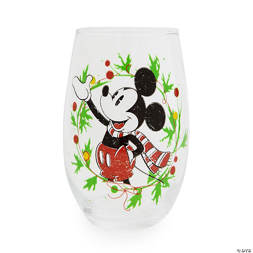 Disney Mickey and Minnie 9-Ounce Stemless Fluted Glassware