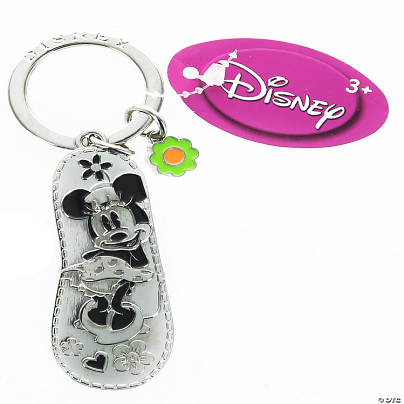 Disney Waving Minnie 2D Pewter Keyring 
