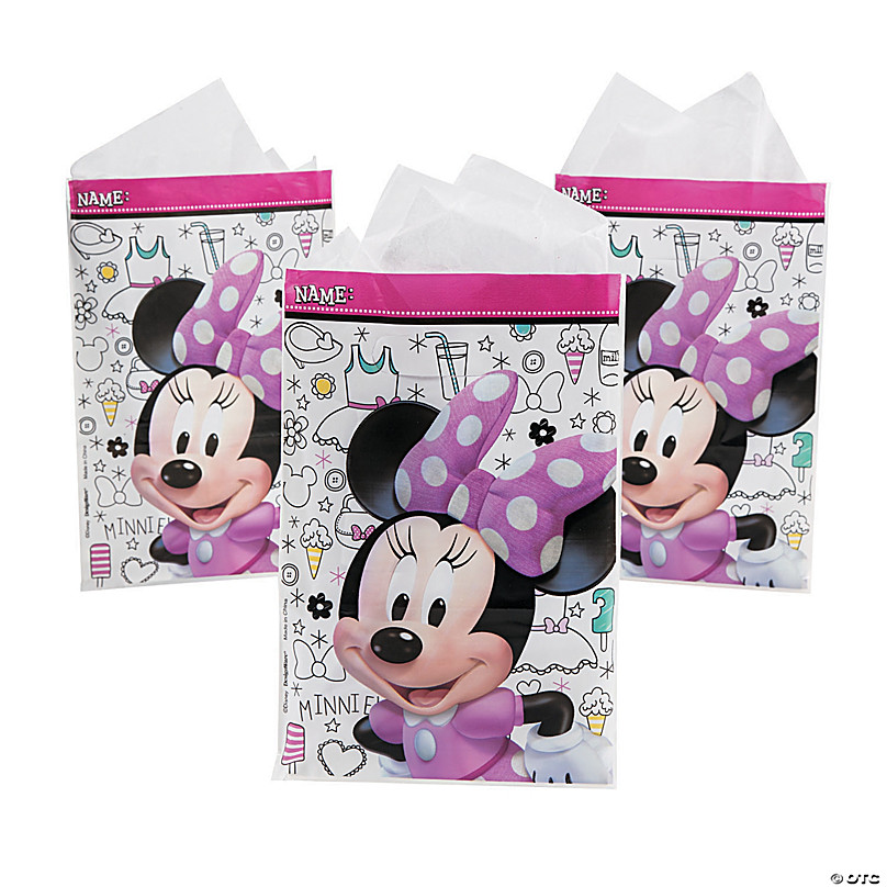 Disney's Minnie Mouse Plastic Loot Bags - 8 Pc. | Oriental Trading