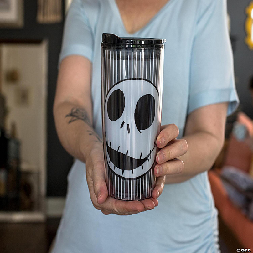 Silver Buffalo Disney Nightmare Before Christmas Sugar Skulls Plastic  Travel Tumbler With Lid : Target