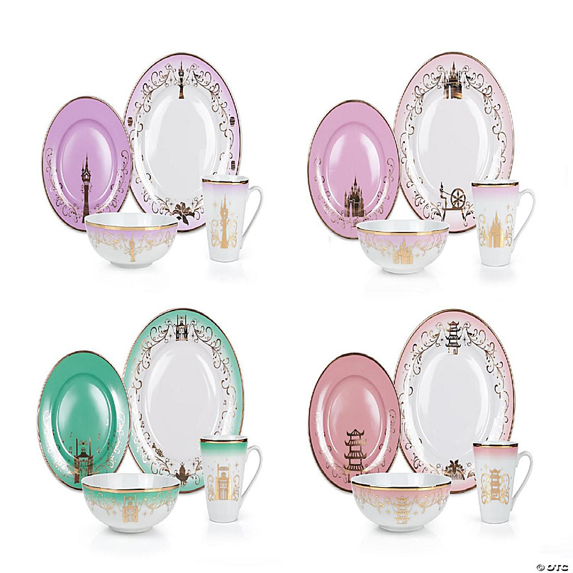 Disney Princess 13-Piece Ceramic Tea Cup Set Ariel, Cinderella