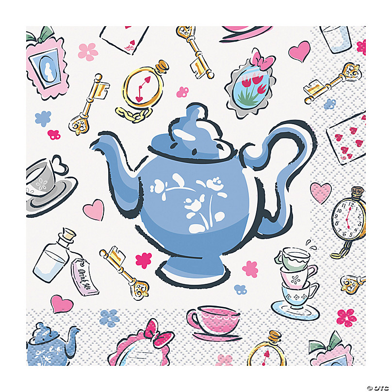  Alice in Wonderland Party Decorations Kit, Alice in Wonderland  Party Supplies, Serves 16 Guests