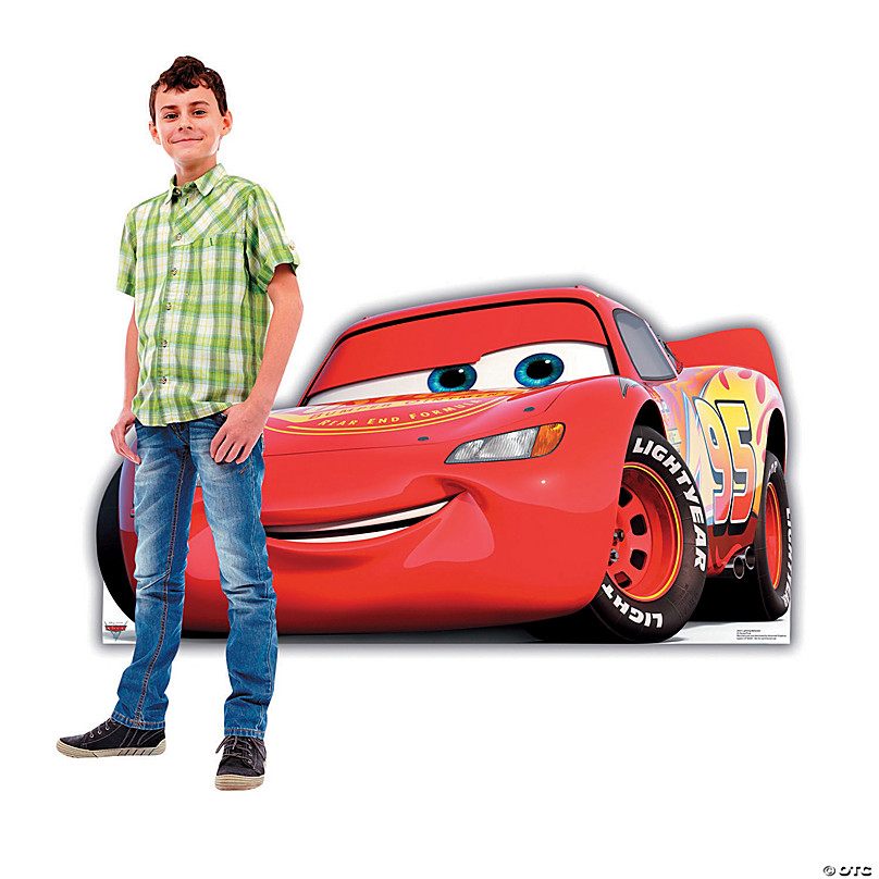 Hallmark Disney Pixar Cars Lightning McQueen Happy Birthday Banner 8.35 ft long 
