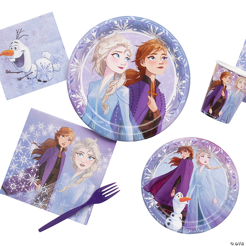 Girls Birthday Party Disney Frozen 2 Film Princess Tableware Decorations Plates 