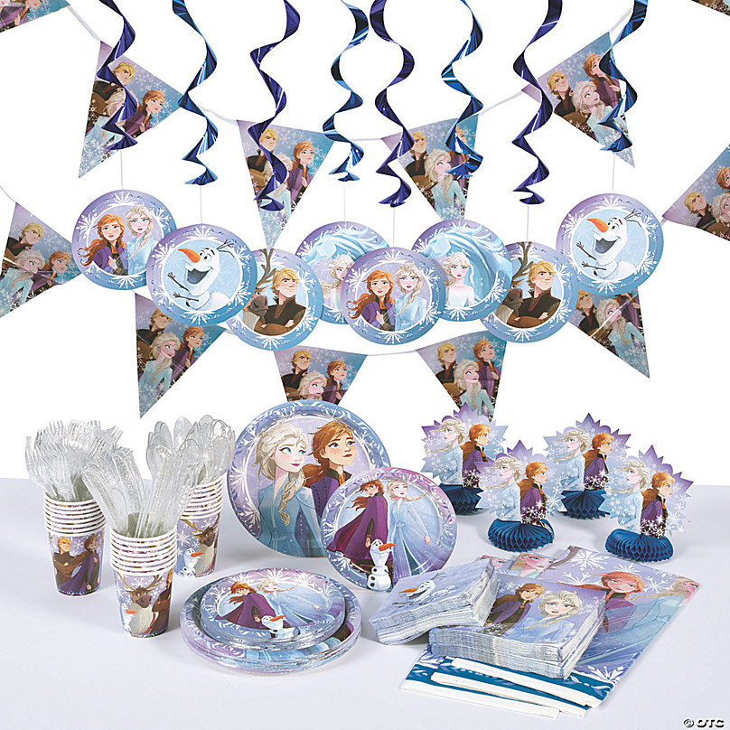 DISNEY FROZEN CHRISTMAS WINTER PARTY SUPPLIES SNOWFLAKES CUPCAKE KIT PACK OF 24