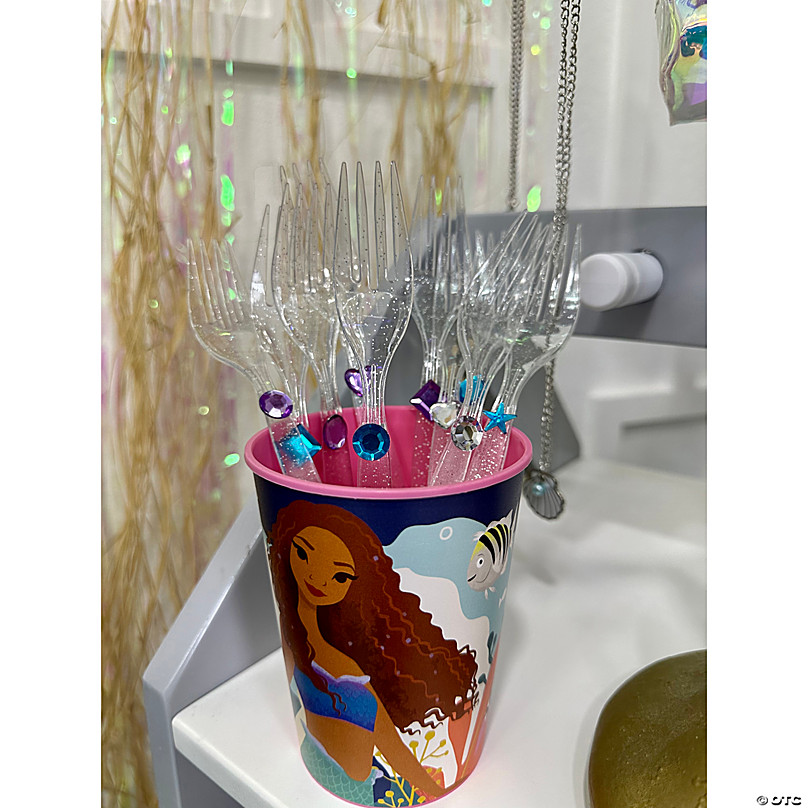 16 oz. Disney Princess Belle, Ariel, Moana & Sleeping Beauty Reusable  Plastic Favor Tumbler