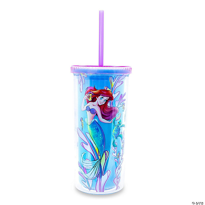 The Little Mermaid Part of Your World Tumbler w/ Sea Shell Ice Cubes