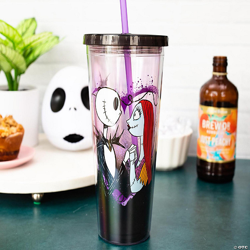 Disney Store The Nightmare Before Christmas Light-Up Tumbler with Straw