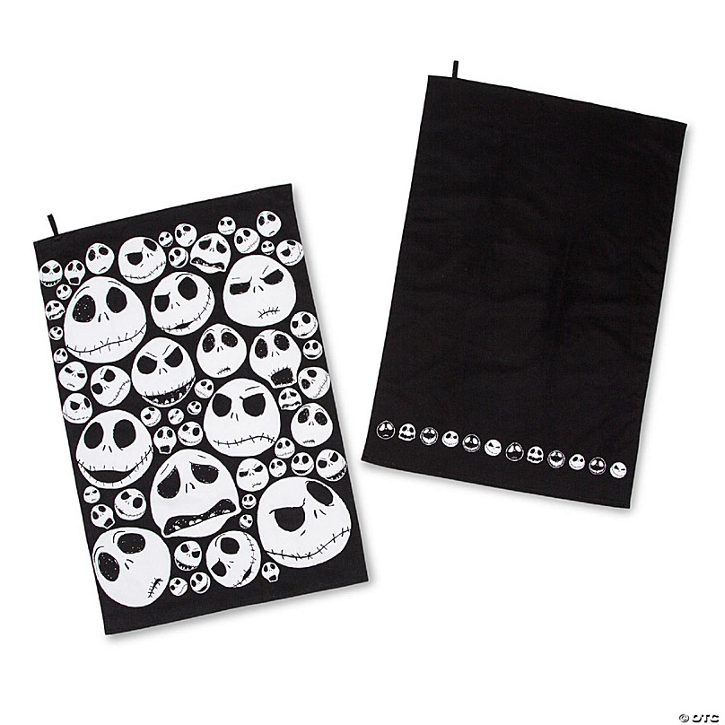 Nightmare Before Christmas Jack & Sally Kitchen Towels 2-Pack Goth