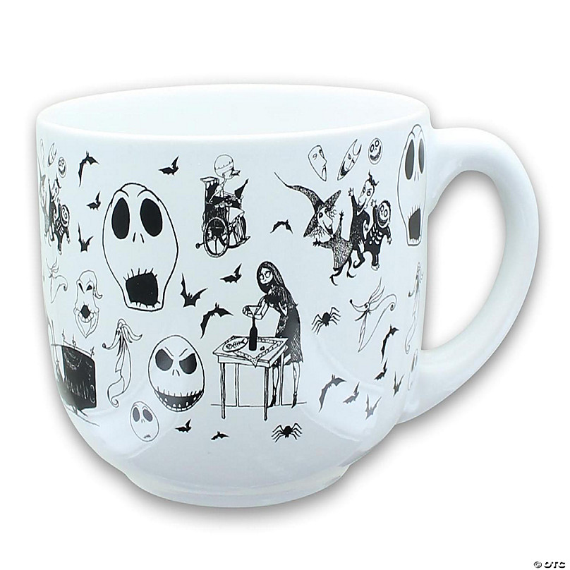 Nightmare Before Christmas Splatter Characters 13-Ounce Ceramic Stacking Mug Set