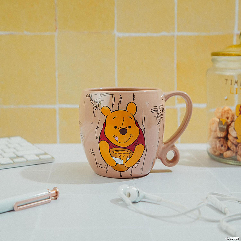 Disney Winnie The Pooh Stuck in Tree Ceramic Coffee Cup with Loop