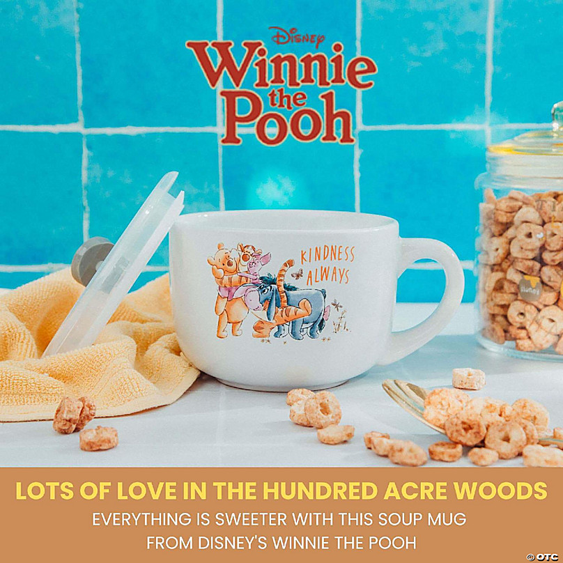 Disney Winnie The Pooh Hunny Pot Carnival Cup with Lid and Straw | Hold 24 Ounce