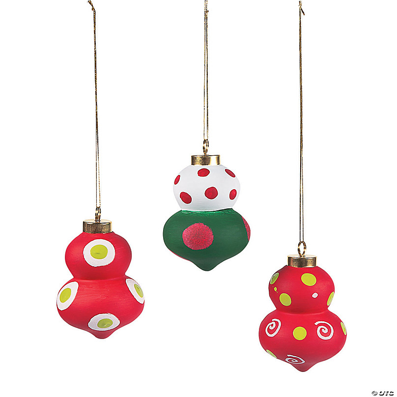 Ceramic Christmas Ornament Party Set of 10 with Paint and Brushes - Wendy's  Ceramics - AAR Ceramics