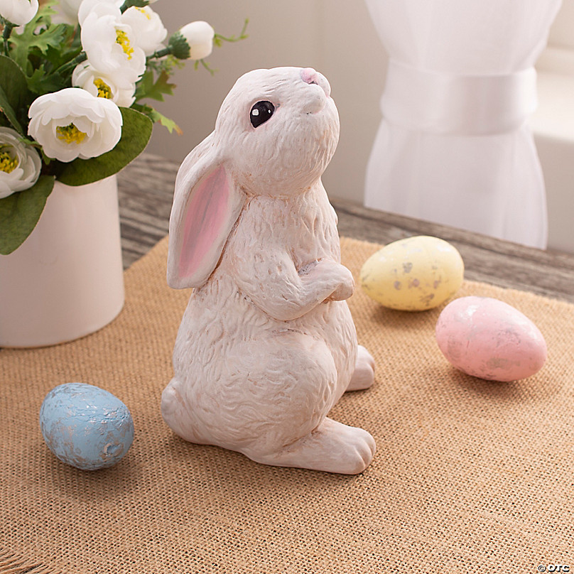 cream ceramic bunny figurines        <h3 class=