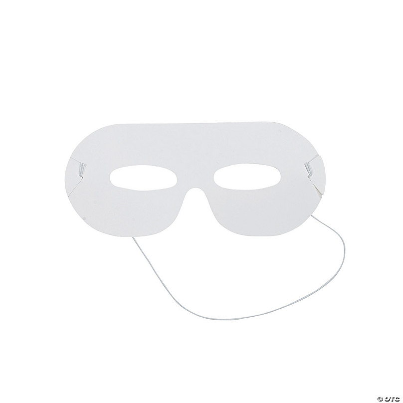 DIY White Face Masks - 12 Pc. | Oriental Trading