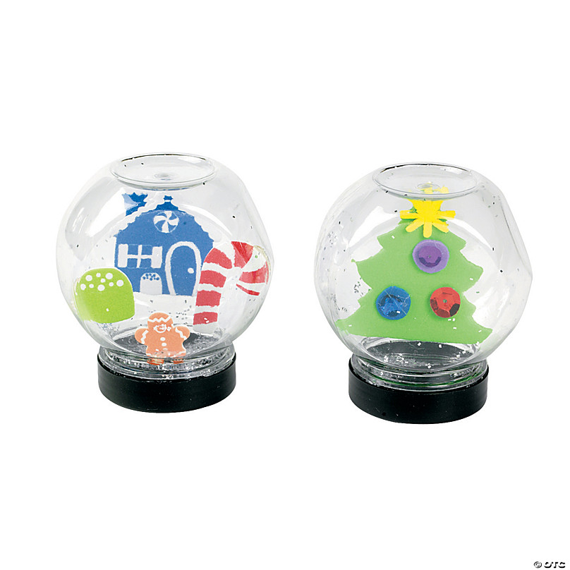 Diy Snow Globe Jars 12 Pc Oriental Trading - Snow Globes Diy Kit