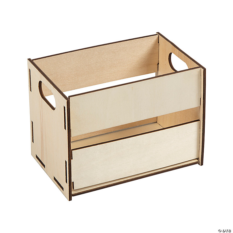 DIY Unfinished Wood Craft Storage Boxes 6 Pieces, Other