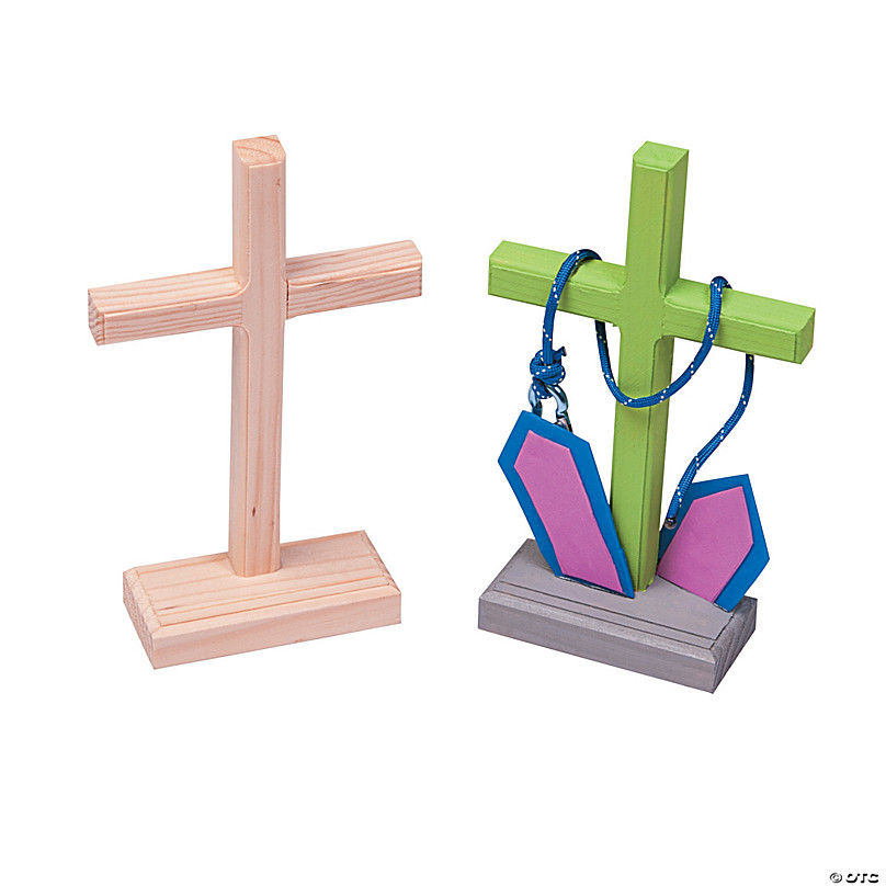Jumbo How to Pray Wood Rosary Craft Kit- Craft Kits - 12 Pieces