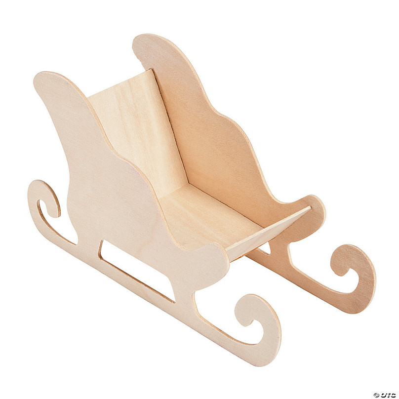 DIY Unfinished Wood Sleighs - 3 Pc. | Oriental Trading