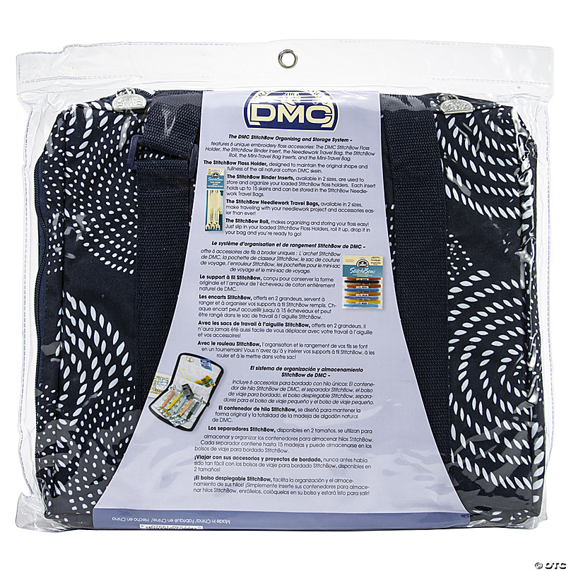 U1635 DMC StitchBow Needlework Travel Bag-Blue And White 