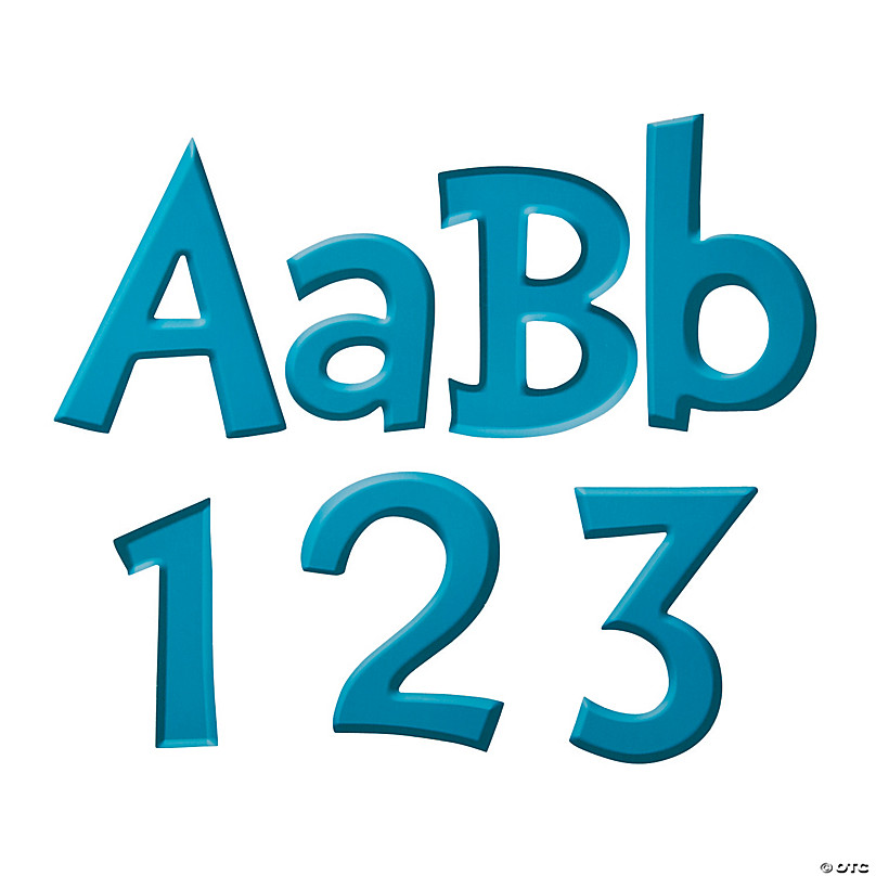 Bright Classroom Bulletin Board Letters & Numbers - 228 Pc